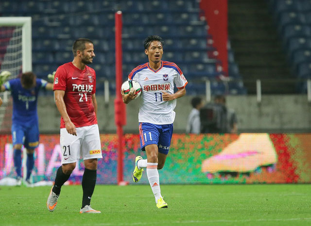 【明治安田Ｊ１ １ｓｔ 第17節 浦和vs新潟】今季初ゴールを決めた指宿（新潟）（4/5）