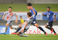 【明治安田Ｊ３ 第18節 富山vs山口】10分に幸先良く先制点を挙げた中西（富山）（1/2）