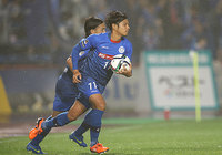 【明治安田Ｊ２ 第21節 水戸vs栃木】途中出場直後に同点ゴールを決めた三島（水戸）（2/3）