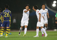 【明治安田Ｊ２ 第21節 群馬vs徳島】巧みなパスワークから同点ゴールを決めた木村（徳島）（2/3）