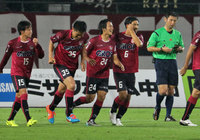 【明治安田Ｊ２ 第21節 岡山vs京都】今季4点目となる追加点を決めた矢島（岡山 #24）（2/3）