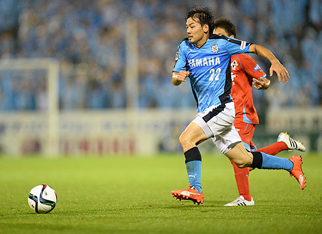  【明治安田Ｊ２ 第21節 磐田vs熊本】先発出場を果たし、惜しいシュートを放った松井（磐田）（3/3）