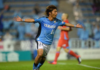 【明治安田Ｊ２ 第21節 磐田vs熊本】今季2点目となる先制点を決めた松浦（磐田）（1/3）