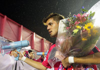 【明治安田Ｊ２ 第21節 Ｃ大阪vs大分】移籍が決定し、ファン・サポーターに感謝の言葉を伝えた長谷川（Ｃ大阪）（3/3）