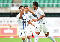 【明治安田Ｊ３ 第19節 藤枝vs富山】馬渡（#26）の2得点などで7試合ぶりの白星を挙げた富山（1/2）