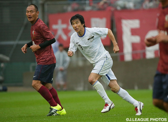 【中田浩二 柳沢敦 新井場徹 合同引退試合】中山と秋田の往年の名勝負の再現も