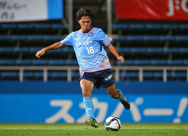 【明治安田Ｊ３ 第19節 YS横浜vs相模原】後半から投入され、果敢に3本のシュートを放った梅内（YS横浜）（2/2）