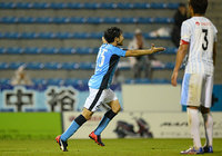 【明治安田Ｊ２ 第22節 磐田vs讃岐】CKを頭で決め、先制ゴールを挙げた櫻内（磐田）（1/3）