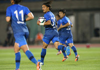 【明治安田Ｊ２ 第23節 水戸vs福岡】ダイレクトボレーで今季5点目を決めた馬場（水戸）（2/3）