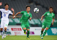 【明治安田Ｊ２ 第23節 東京Ｖvs大分】1点差に詰め寄るゴールを挙げた南（東京Ｖ）（2/3）