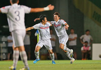 【明治安田Ｊ２ 第23節 千葉vs群馬】豪快なミドルシュートで決勝点を決めた吉濱（群馬）（3/3）