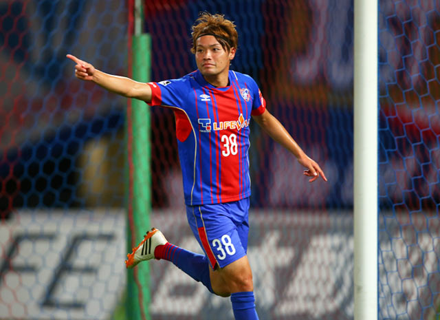 【明治安田Ｊ１ ２ｎｄ 第2節 FC東京vs新潟】今季リーグ戦2点目となる先制点を決めた東　慶悟（FC東京）（3/7）