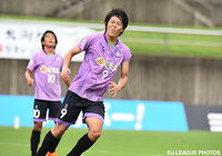 【明治安田Ｊ３ 第21節 藤枝vs福島】試合を決める3点目のゴールを決めた大石（藤枝）（2／２）