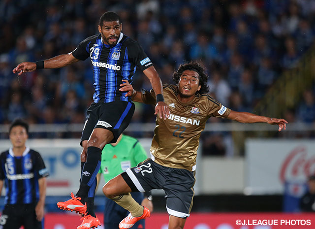 【明治安田Ｊ１ ２ｎｄ 第3節 Ｇ大阪vs横浜FM】セカンドステージ開幕から3試合連続となるゴールを決めたパトリック（Ｇ大阪）（2/８）