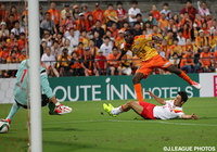 【明治安田Ｊ１ ２ｎｄ 第3節 清水vs名古屋】この日2点目となる勝越しゴールを決めたピーター ウタカ（清水）（10/11）