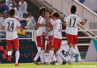 【明治安田Ｊ２ 第25節 北九州vs札幌】内村　圭宏の5試合ぶりの得点で先制した札幌（3/4）