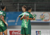 【明治安田Ｊ２ 第25節 岐阜vs磐田】オウンゴールを誘発するFKを蹴った髙地　系治（岐阜）（4/4）