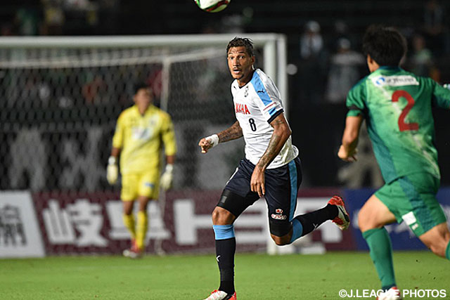 【明治安田Ｊ２ 第25節 岐阜vs磐田】積極的にゴールを狙ったジェイ（磐田）（3/4）