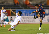 【明治安田Ｊ２ 第25節 愛媛vs金沢】この試合最多の3本のシュートを放った西田　剛（愛媛）（1/3）