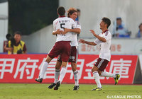 【明治安田Ｊ１ ２ｎｄ 第4節 甲府vs松本】今季初得点が殊勲の決勝点となった岩沼　俊介（松本）（1/5）