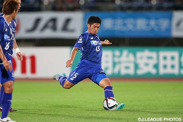 【明治安田Ｊ１ ２ｎｄ 第4節 山形vs新潟】強烈なシュートが光った宮阪　政樹（山形）（3/6）