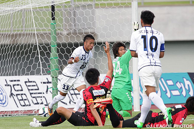 【明治安田Ｊ３ 第22節 福島vs富山】特別指定選手として加入したが萱沼　優聖（富山）が先制ゴール（2/3）