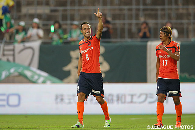 【明治安田Ｊ２ 第26節 大宮vs岐阜】チームトップとなる9点目を決めたムルジャ（大宮）（4/4）