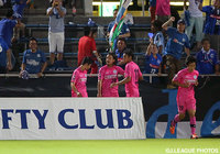 【明治安田Ｊ２ 第26節 横浜FCvs水戸】65分に右足で均衡を破った馬場　賢治（水戸）（2/4）