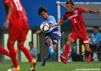 【明治安田Ｊ３ 第23節 YS横浜vs秋田】この試合最多3本のシュートを放った梅内　和磨（YS横浜）（1/2）