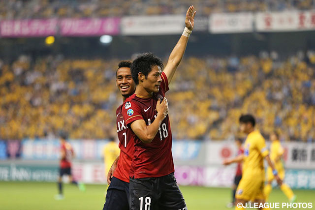 【明治安田Ｊ１ ２ｎｄ 第5節 鳥栖vs鹿島】先制からわずか2分後に追加点を決めた赤﨑　秀平（鹿島）（3/6）