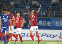 【明治安田Ｊ１ ２ｎｄ 第5節 山形vs名古屋】この日２点目のゴールで試合を決めた磯村　亮太（名古屋）（4/5）