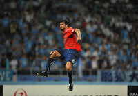 【スルガ銀行チャンピオンシップ2011 磐田vsインデペンディエンテ】同点弾を叩きこんだトゥッシオが喜びを爆発させる（4/9）