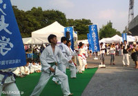 【明治安田Ｊ２ 第27節 京都vs札幌】韓国の武道「テコンドー」の演武をスタジアム場外で披露（1/4）