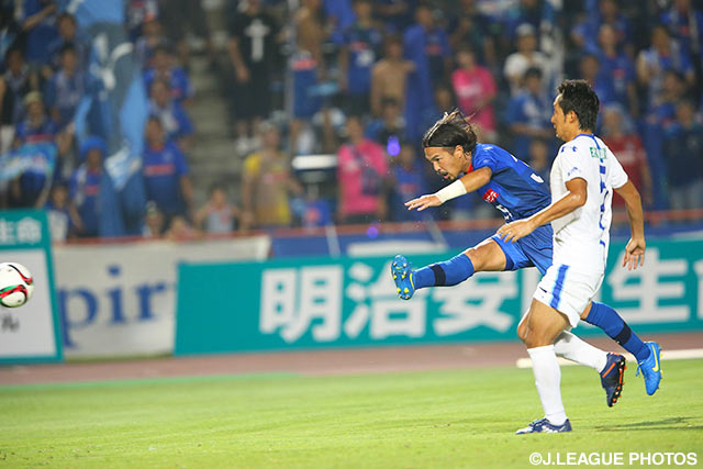 【明治安田Ｊ２ 第27節 水戸vs金沢】馬場　賢治の3試合連続ゴールで同点に追いついた水戸（4/4）