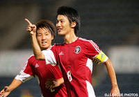 【明治安田Ｊ３ 第25節 YS横浜vsJ-22】2点目を決めてリードを広げた大山　啓輔（J-22）（3/3）