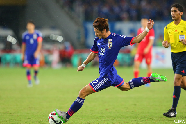 【EAFF東アジアカップ2015 日本vs中国】代表デビューながらも攻守に渡って奮闘した米倉（Ｇ大阪）(5/10)