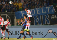 【スルガ銀行チャンピオンシップ2015 Ｇ大阪vsリバープレート】CKを頭で合わせて追加点を決めたガブリエル　メルカド（リバープレート）（6/10）