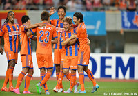 【明治安田Ｊ１ ２ｎｄ 第6節 新潟vs浦和】ゴール前のこぼれ球を押し込み、先制点を挙げた山崎　亮平（新潟）（3/6）