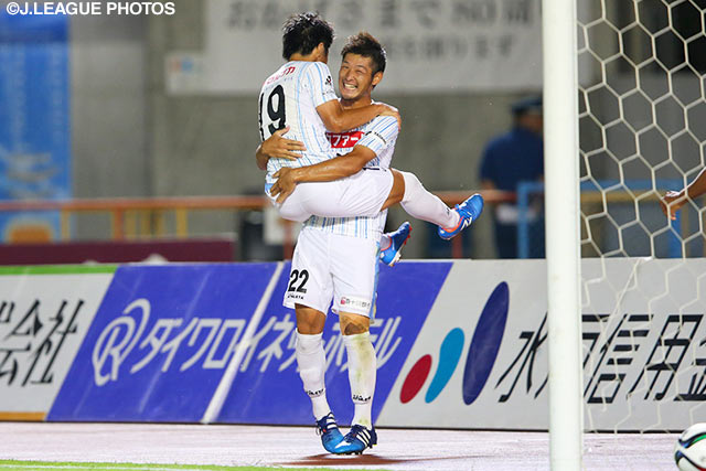 【明治安田Ｊ２ 第29節 水戸vs讃岐】武田　有祐の鮮やかなヘディングシュートで先制した讃岐（2/4）