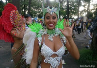 【明治安田Ｊ２ 第29節 群馬vs金沢】本場ブラジルのサンバ隊が登場！場内外は大盛り上がり（1/4）