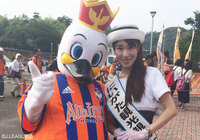 【明治安田Ｊ１ ２ｎｄ 第7節 清水vs新潟】にいがた観光親善大使と新潟のマスコット・アルビくんが新潟より来場（1/6）