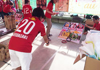 【明治安田Ｊ１ ２ｎｄ 第7節 鹿島vs仙台】鹿嶋市ブースでは輪投げゲームを行われている（2/21）