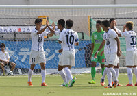 【明治安田Ｊ３ 第26節 鳥取vs富山】開始4分に先制ゴールを決めた中西　倫也（富山）（2/3）