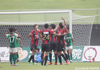 【明治安田Ｊ３ 第26節 福島vs相模原】42分に今季2点目の同点ゴールを決めた岡田　亮太（福島）（3/3）