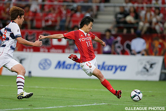 【明治安田Ｊ１ ２ｎｄ 第8節 名古屋vsFC東京】決定的なシュートを放った永井　謙佑（名古屋）（2/5）