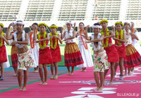 【明治安田Ｊ２ 第30節 熊本vs札幌】フラダンスがトロピカルフラグループのみなさんによって行われた（1/4）