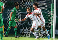 【明治安田Ｊ２ 第30節 東京Ｖvs愛媛】決勝点を決め勝利に導いた西田　剛（愛媛）（3/5）