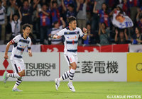 【明治安田Ｊ１ ２ｎｄ 第9節 清水vsFC東京】古巣ゴールに直接FKを鋭く決め、同点とした太田　宏介（FC東京）（5/6）