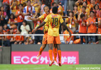 【明治安田Ｊ１ ２ｎｄ 第9節 清水vsFC東京】待望の加入後初得点となる先制点を挙げた鄭　大世（清水）（3/6）