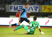 【明治安田Ｊ１ ２ｎｄ 第9節 川崎Ｆvs鹿島】1点差に詰め寄るゴールを決めたエウシーニョ（川崎Ｆ）（18/22）